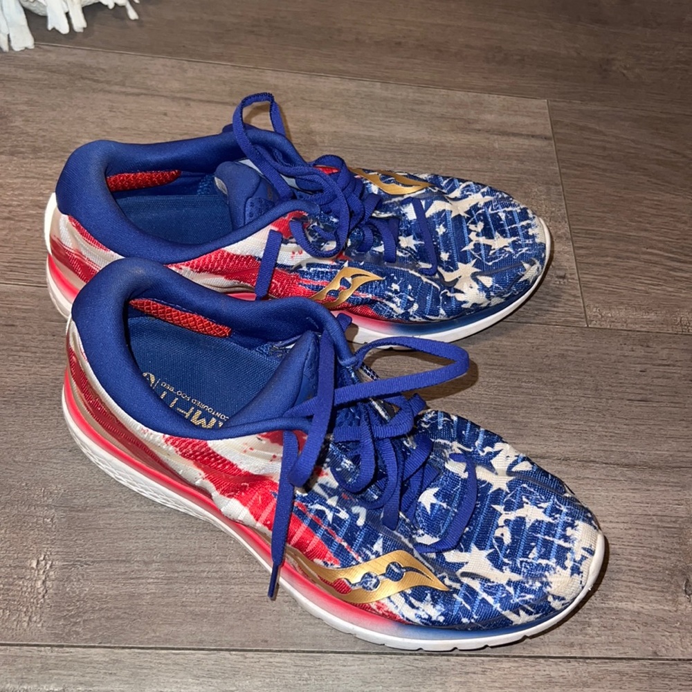 Saucony American flag sneakers